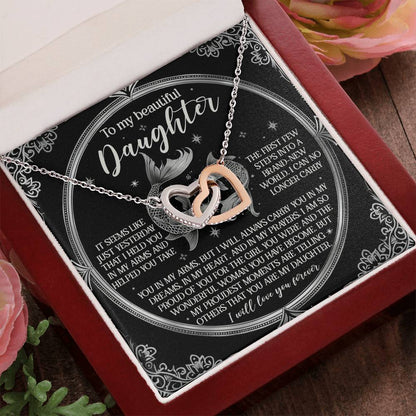 To My Beautiful Daughter - Carry You In My Dreams – Sentimental Necklace Gift - Mallard Moon Gift Shop