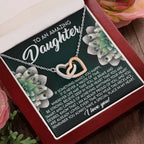 To an Amazing Daughter - You Always Have a Special Place in My Heart - Interlocking Hearts Necklace