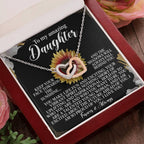 To My Amazing Daughter - Your Vibrant Spirit Inspires Me - Interlocking Hearts Necklace