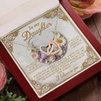 Gift for Daughter - I Believe in You Always - Interlocking Hearts Necklace