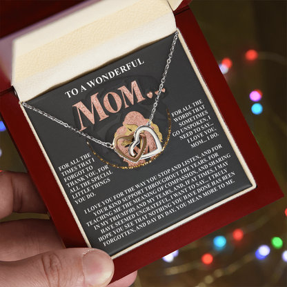 Gift for Mom – Day by Day, You Mean More to Me – Necklace with Message of Gratitude - Mallard Moon Gift Shop