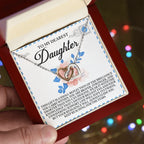 To My Dearest Daughter – Keep Reaching for the Stars - Inspirational Necklace Gift with Message Card