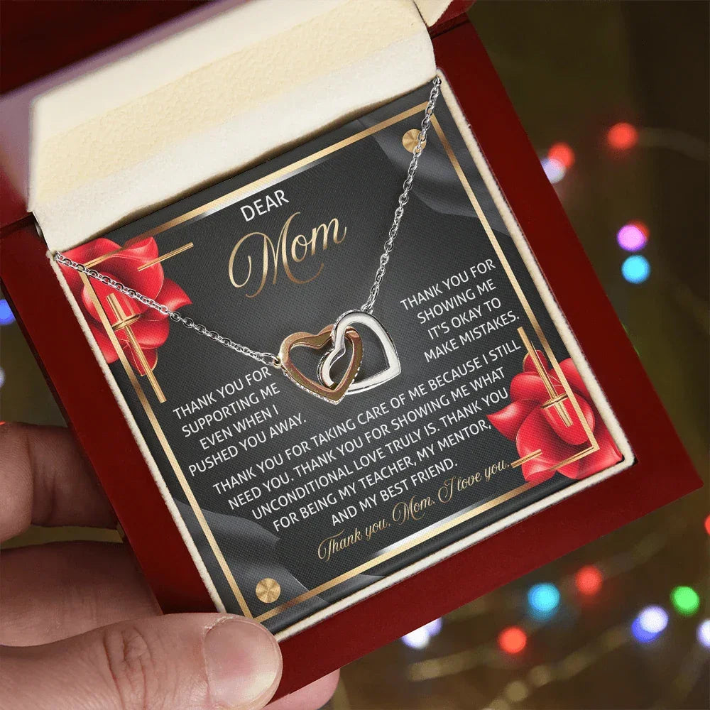 Mom - You Are My Teacher, My Mentor, and My Best Friend – Sentimental Jewelry Gift for Mom