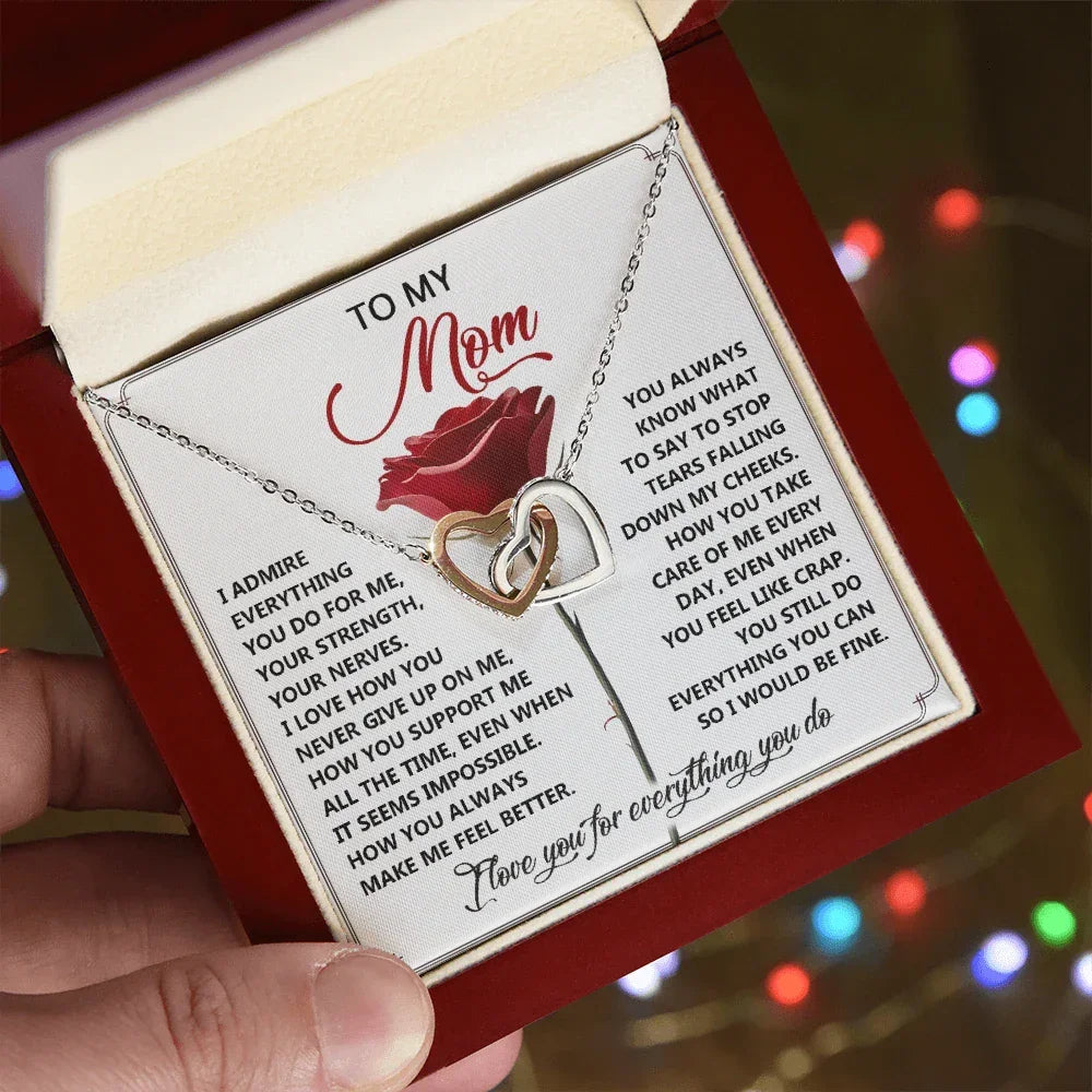 To My Mom - Everything You Do - Honest and Heartfelt Necklace Gift of Gratitude