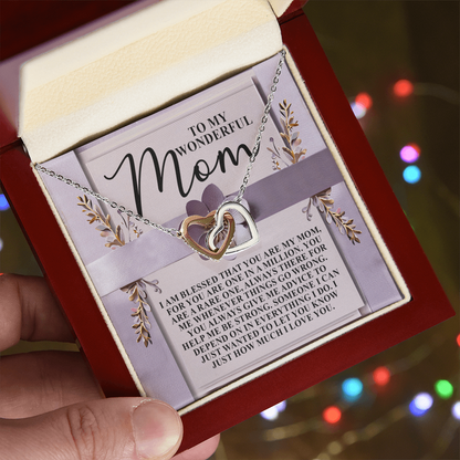 To My Wonderful Mom – You Are One in a Million – Heartfelt Necklace Gift with a Message of Love and Gratitude - Mallard Moon Gift Shop