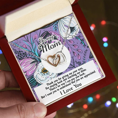 Gift for Mom-You Are Appreciated Interlocking Hearts Necklace - Mallard Moon Gift Shop