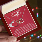 Daughter Gift - As You Are - Interlocking Hearts Necklace