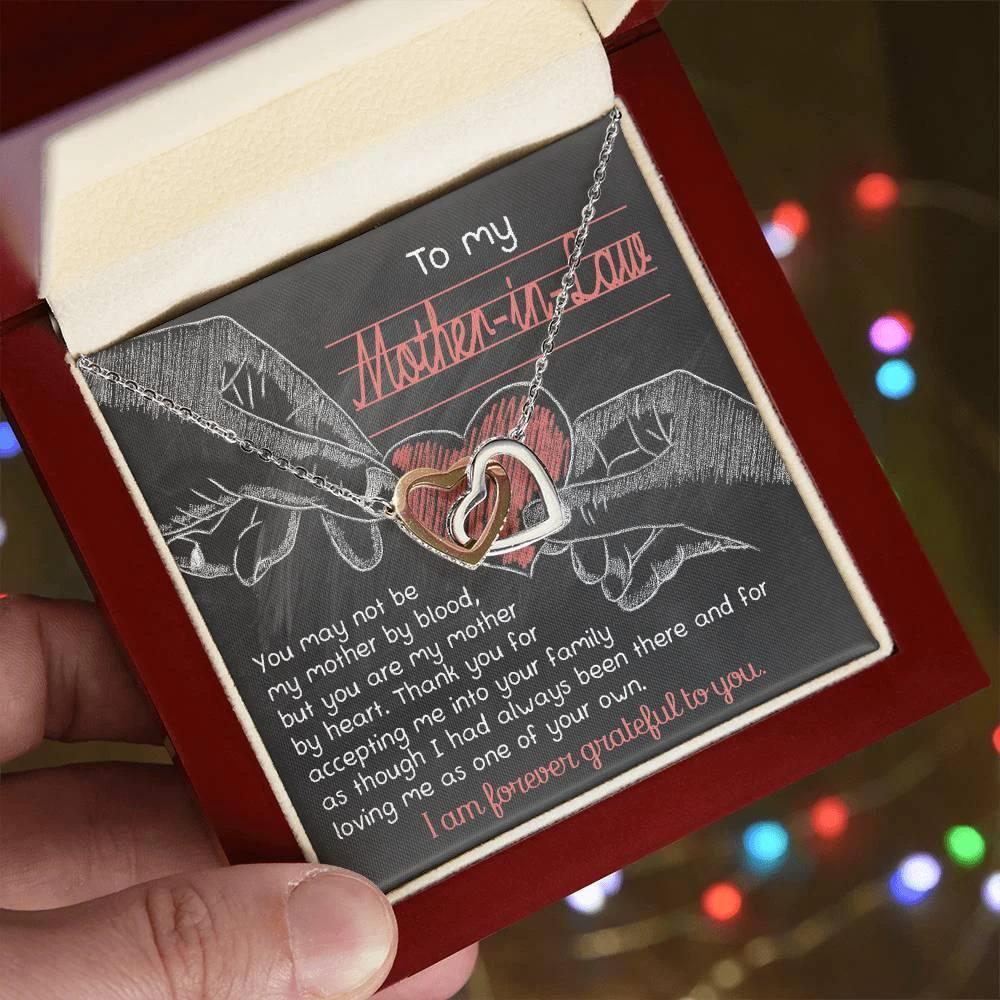 To My Mother-in-Law You are my Mother by Heart Pendant Necklace