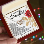 To My Wonderful Daughter – You Make Me Proud – Motivational Necklace Gift with Message of Love and Support