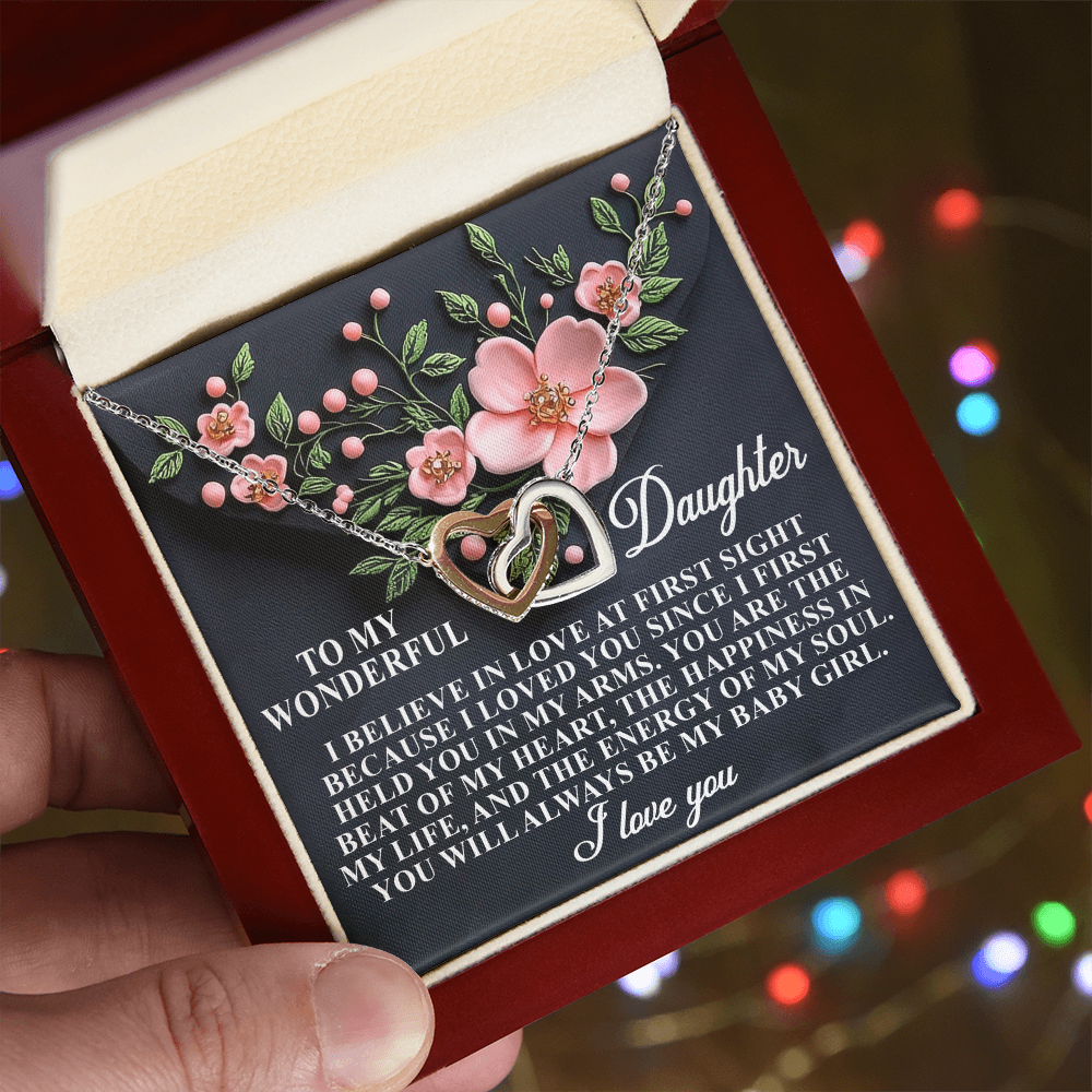 To My Wonderful Daughter – I Loved You Since I First Held You – Heartfelt Gift from Mom with Message Card - Mallard Moon Gift Shop