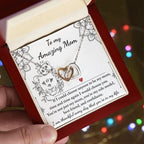 To My Amazing Mom You are my Best Friend, Role Model, and Confidante Interlocking Hearts Necklace