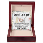 To My Soon-to-be Daughter-in-law Welcome to the Family Wedding Gift Hearts Pendant Necklace