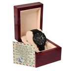 Daddy - Walk Alongside Me - Black Chronograph Watch