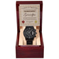 Certificate of Appreciation for the World's Greatest Grandpa Black Chronograph Watch - Mallard Moon Gift Shop