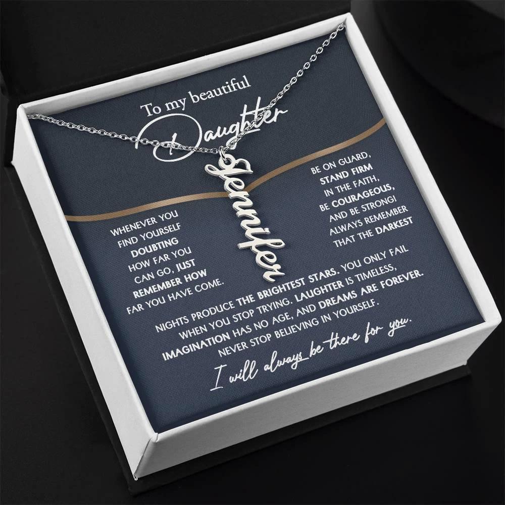 Daughter Birthday, Graduation, Christmas - Brightest Stars Personalized Name Necklace
