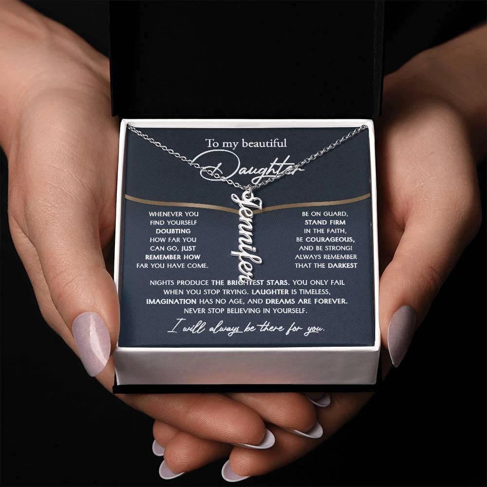 Daughter Birthday, Graduation, Christmas - Brightest Stars Personalized Name Necklace