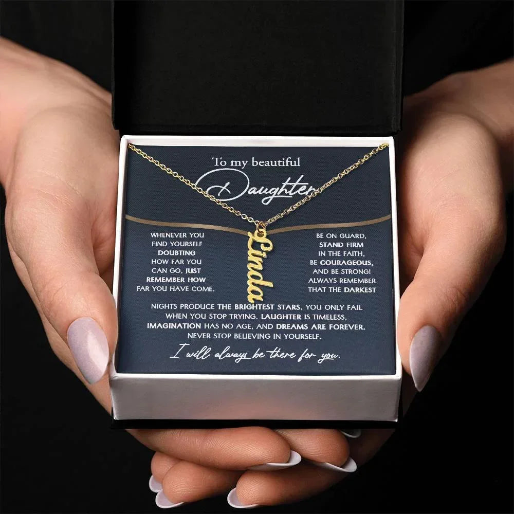 Daughter Birthday, Graduation, Christmas - Brightest Stars Personalized Name Necklace