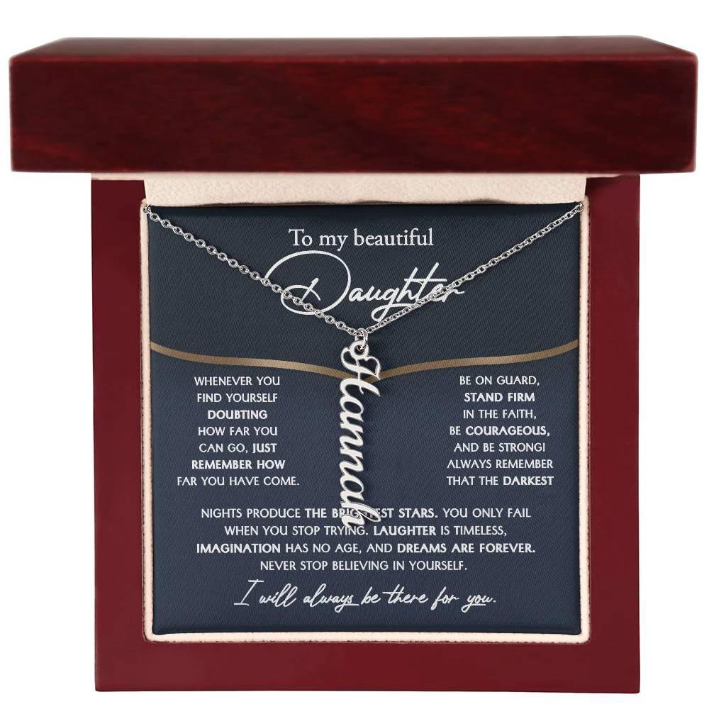 Daughter Birthday, Graduation, Christmas - Brightest Stars Personalized Name Necklace
