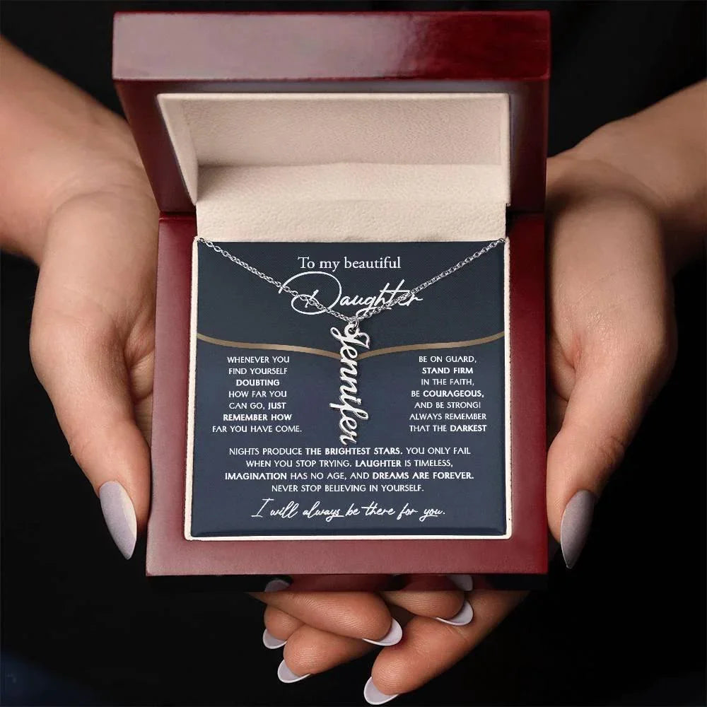 Daughter Birthday, Graduation, Christmas - Brightest Stars Personalized Name Necklace