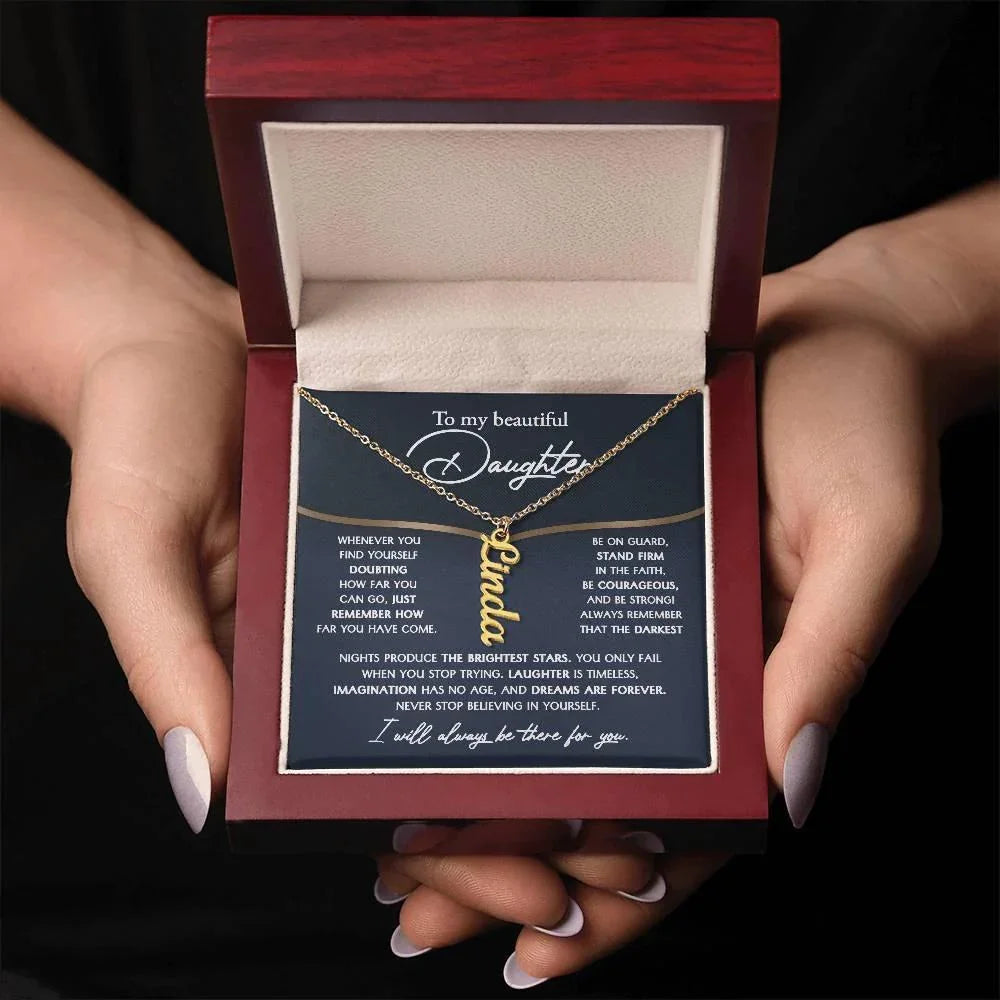 Daughter Birthday, Graduation, Christmas - Brightest Stars Personalized Name Necklace