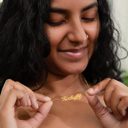 Dog Lover Paw Print Personalized Name Necklace Happy St. Paw-trick's Day - Mallard Moon Gift Shop