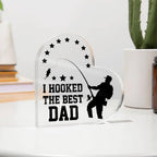 I Hooked The Best Dad Acrylic Plaque – Fishing Gift for Dad – Fisherman Father’s Day Gift