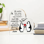 Soulmates Forever - Personalized Heart-Shaped Acrylic Plaque – A Timeless Love Keepsake