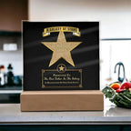 Father's Day Award for Best Father in the Galaxy Acrylic Plaque