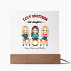 Mom Personalized Acrylic Plaque Like Mother Like Daughter