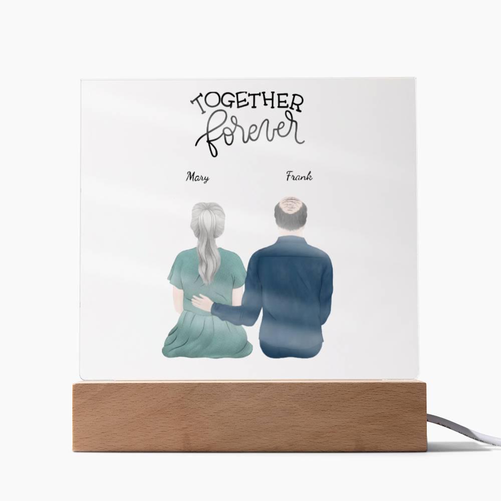 Custom Anniversary Acrylic Plaque Together Forever - Mallard Moon Gift Shop