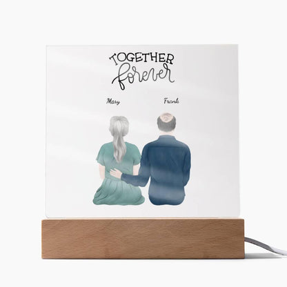 Custom Anniversary Acrylic Plaque Together Forever - Mallard Moon Gift Shop
