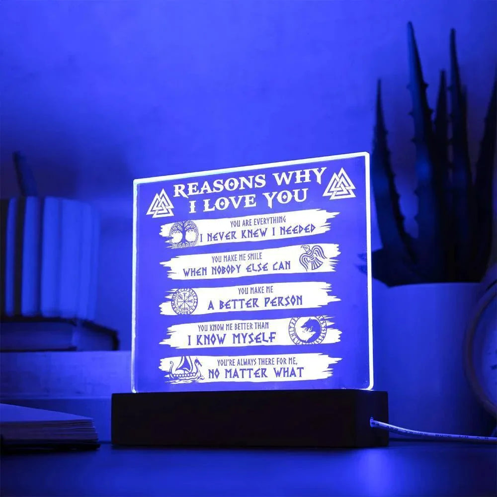 Reasons Why-Everything I Needed-Acryic Acrylic Plaque