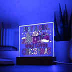 Just A Girl That Likes Christmas Lighted Acrylic Plaque Holiday Decor
