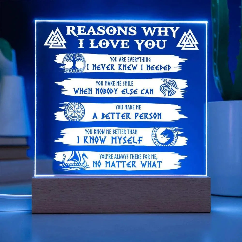 Reasons Why-Everything I Needed-Acryic Acrylic Plaque