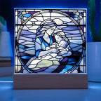 A Mother's Love" LED Acrylic Plaque – A Heartwarming Gift for Mother's Day, Baby Showers, or New Baby Arrival