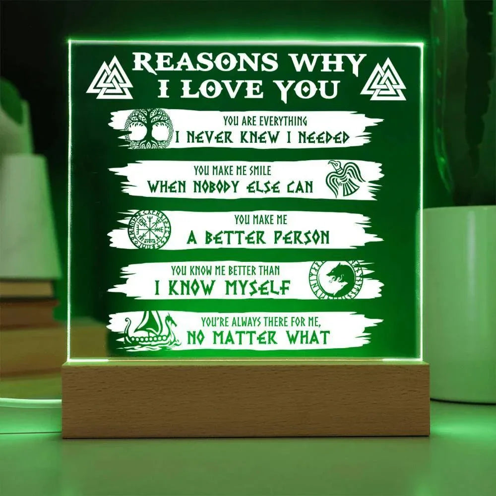 Reasons Why-Everything I Needed-Acryic Acrylic Plaque