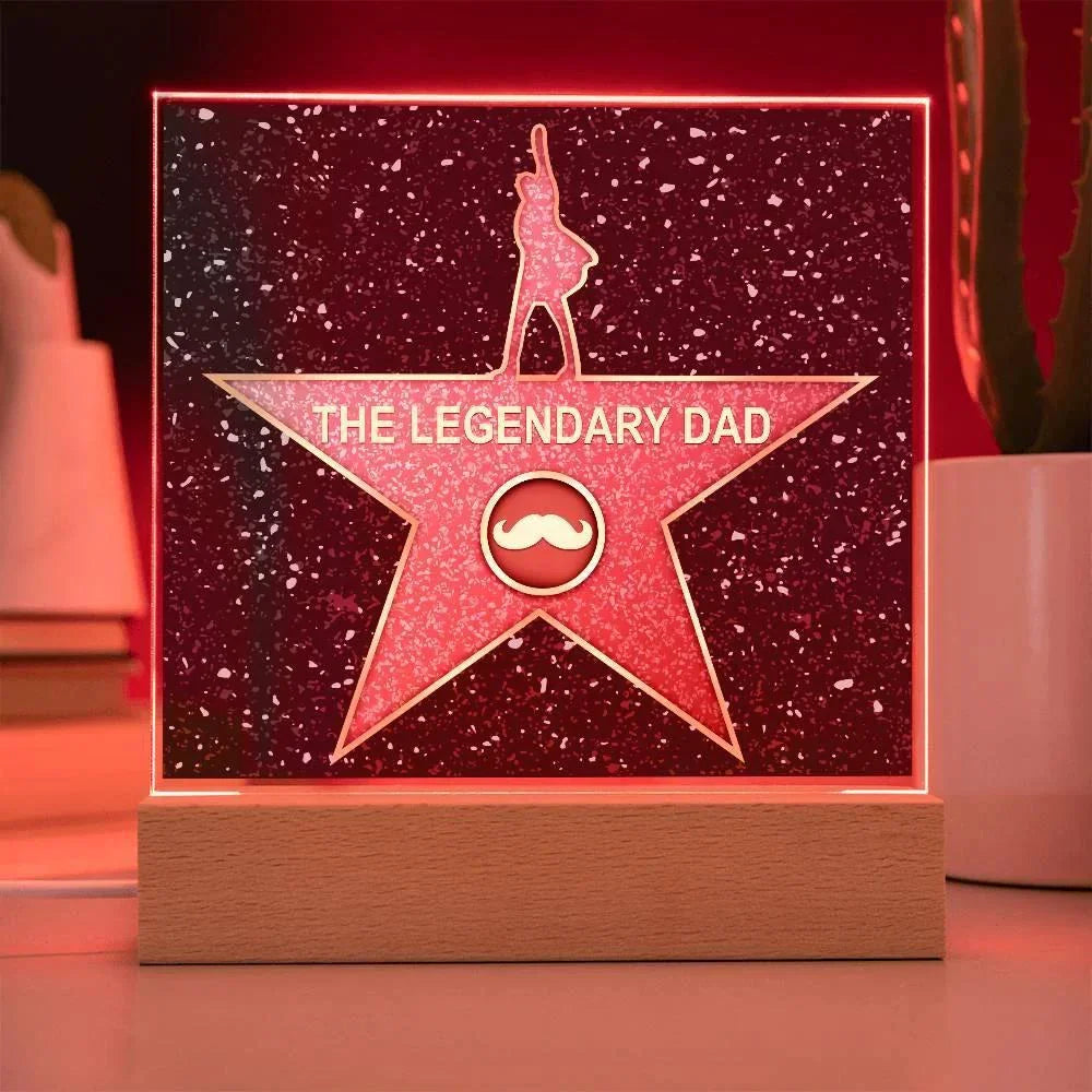 Dad Gift - The Legendary Superhero Acrylic Plaque