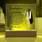 Daughter Personalized Graduation Keepsake Acrylic Plaque
