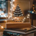 Personalized LED Acrylic Plaque – Romantic or Holiday Gift with Custom Name and Sentiment | Multiple Designs & Light Base Options