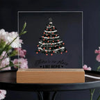 Personalized LED Acrylic Plaque – Romantic or Holiday Gift with Custom Name and Sentiment | Multiple Designs & Light Base Options
