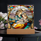 A Mother's Love" LED Acrylic Plaque – A Heartwarming Gift for Mother's Day, Baby Showers, or New Baby Arrival
