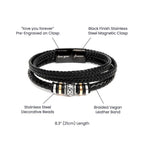 Superhero Birthday Bracelet for Him – “Love You Forever” Engraved Men's Gift | Comic Card Style for Son, Husband, or Boyfriend