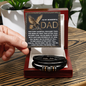 To My Wonderful Dad - Love and Strength Tribute Bracelet for Father - Inspirational ‘Sacrifice & Guidance' Message Card - Thoughtful Father's Day, Birthday, or Just Because Gift from Son or Daughter - Mallard Moon Gift Shop