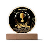 Dad Joke Undefeated Champion Acrylic Plaque Award
