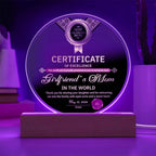 Mother's Day Gift for your Girlfriend's Mom Round Acrylic Plaque