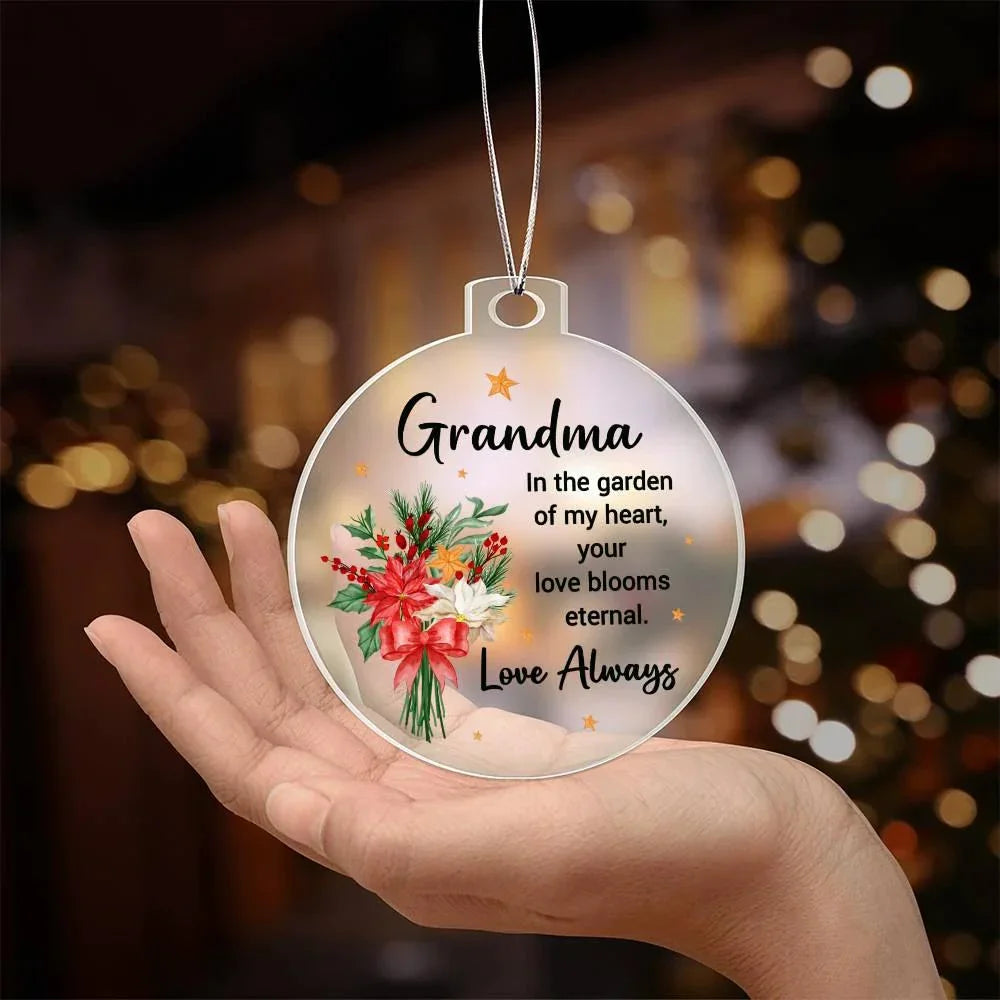 Grandma Gift Acrylic Keepsake Ornament