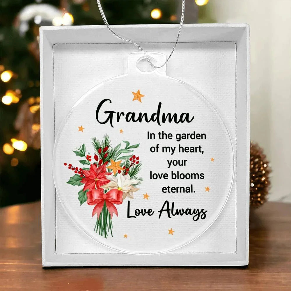 Grandma Gift Acrylic Keepsake Ornament