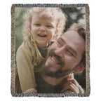 Gift for Dad, Mom, Grandparents - Personalized Photo Upload Heirloom Blanket