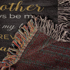 To My Granddaughter My Love Will Follow You Personalized Heirloom Woven Blanket