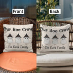 Personalized “Our Boo Crew” Halloween Pillow – Custom Family Name Ghost Pillow